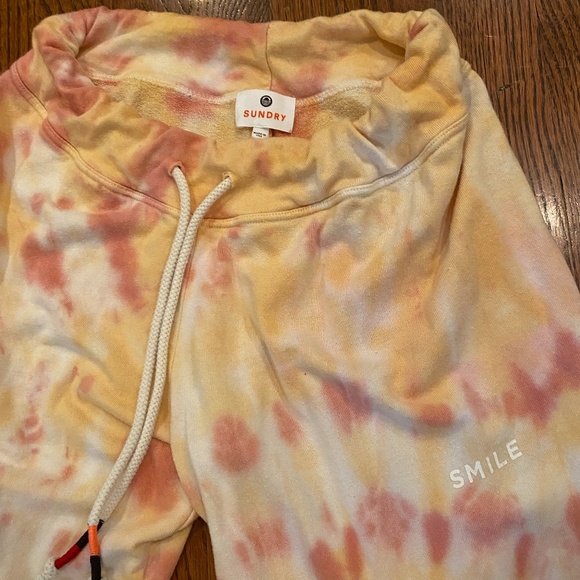 Sundry Smile Tie Dye Basic Sweatpants - Picture 3 of 4